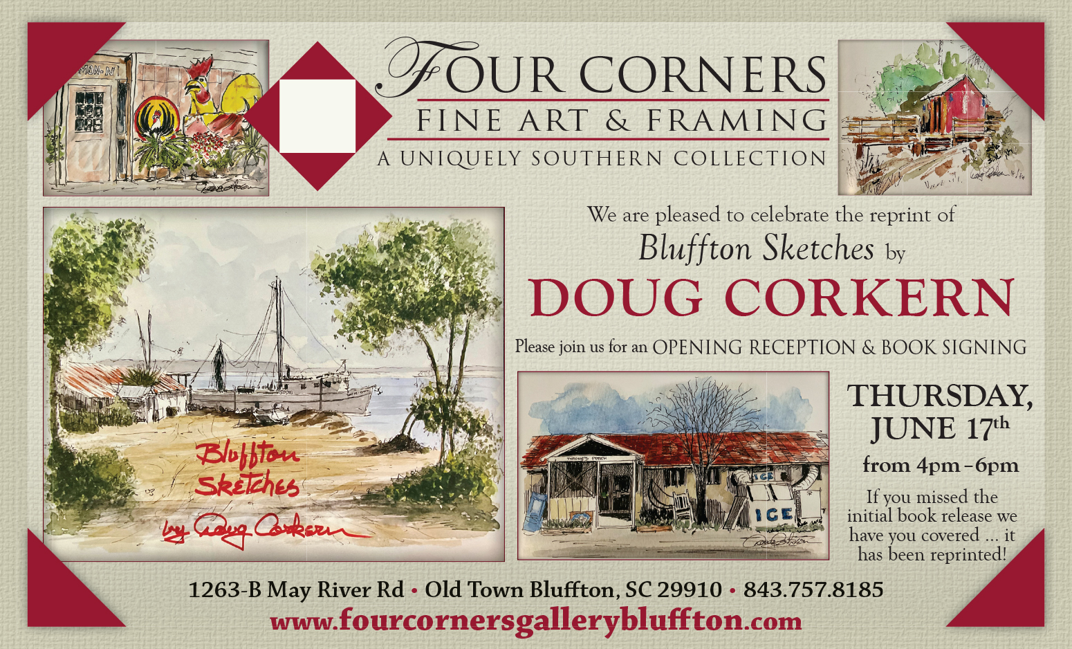 Doug Corkern's Bluffton Sketches has been reprinted! Four Corners